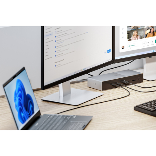 Kensington SD5000T5 Thunderbolt 5 Docking Station für Monitor, Workstation, Notebook - Ladefunktion - Speicherkartenleser 