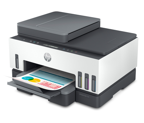 HP 7305 Wireless Smart Tank Inkjet Multifunction Printer - Colour - Grey - Copier/Fax/Printer/Scanner - 23 ppm Mono/22 ppm