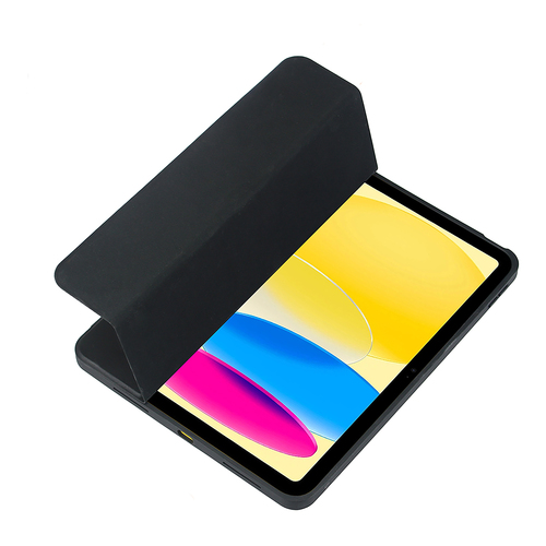 DEQSTER Slim Case Tasche für 27,7 cm (10,9 Zoll) Apple iPad (10. Generation) Tablet - Schwarz - MicroFiber, Polyurethan, T