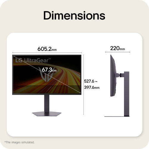 LG UltraGear GX7 WOLED 27-inch 4th Gen. QHD Gaming Monitorㅣ27GX790B with Dual-Mode(720Hz@HD, 540Hz@QHD), 0.02ms(GtG), DP2.