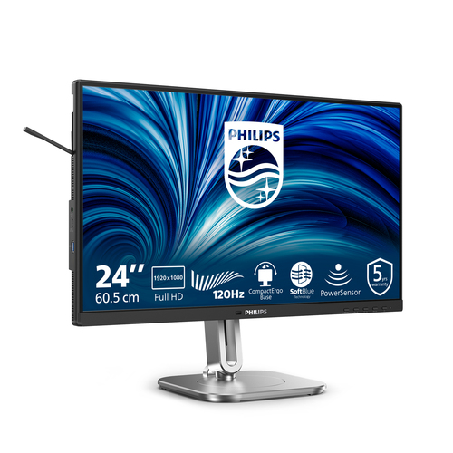 Philips 24B2N4200 24" Class Full HD LCD Monitor - 60.5 cm (23.8") Viewable - Thin Film Transistor (TFT) - 1920 x 1080 - 12