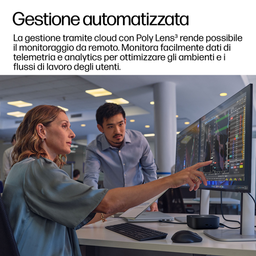 HP Dock USB-C 100W G6. Tecnologia di connessione: Cablato, Interfaccia host: USB 3.2 Gen 2 (3.1 Gen 2) Type-C, Fornitura d