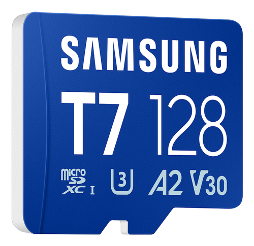 Carte microSDXC Samsung MB-MB128T - 128 Go - Classe 10/UHS-I (U3) - V30 - 170 Mo/s en Lecture