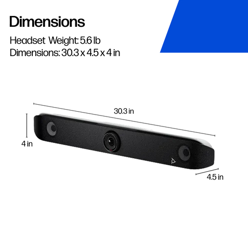 Poly Studio X Videokonferenzausrüstung - Mittel Room Size Supported - Weiß - für Videokonferenzen, Sitzungssaal - 3840 x 2