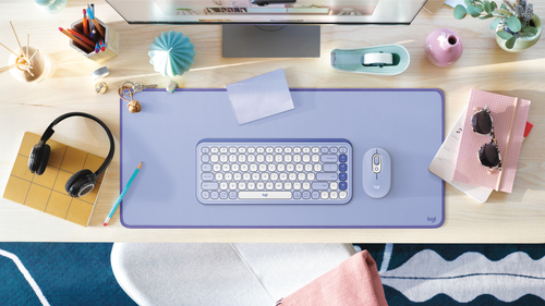Logitech Studio Desk Mat für Schreibtischschutz - 300 mm Länge x 700 mm Breite x 2 mm Dicke - Polyester, Naturkautschuk, N