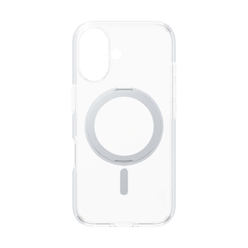 CARE Case for Apple iPhone 16 Smartphone - Transparent, Silver - Drop Resistant, Yellowing Resistant, Scratch Resistant, S