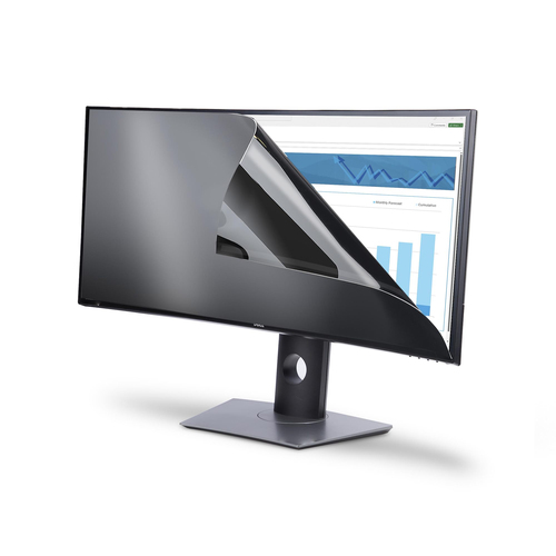 StarTech.com Privacy Screen For Dell P3424WE Curved Ultrawide 21:9 Monitor, Double-Sided, Computer Desktop Monitor Screen 