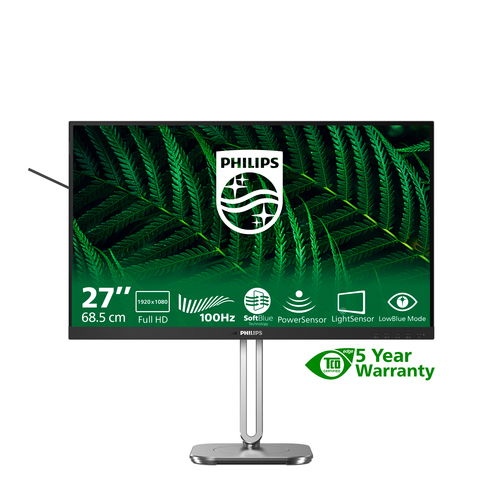 Philips 27B2G5200 27" Class Full HD LED Monitor - 16:9 - Charcoal - 68.6 cm (27") Viewable - In-plane Switching (IPS) Tech