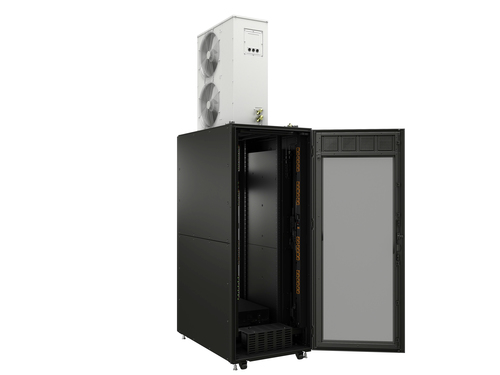 Vertiv VS3750I. Typ: Freistehendes Gestell, Rack-Kapazität: 42U, Sperrschloss. Stromversorgung: 7000 W. Internationale Sch