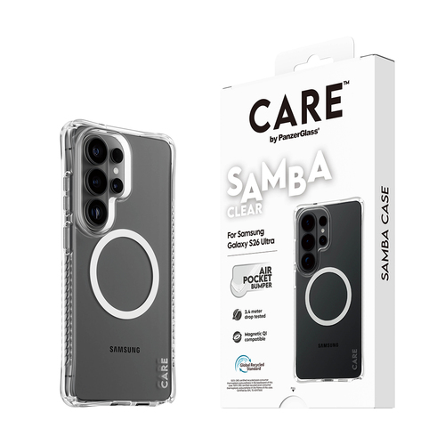 CARE Case for Samsung Galaxy S26 Ultra Smartphone - Transparent, White