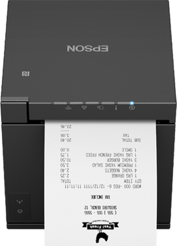 Epson TM-m30III (112A0) Direct Thermal Printer - Receipt Print - USB - Black - For iOS, Android, PC