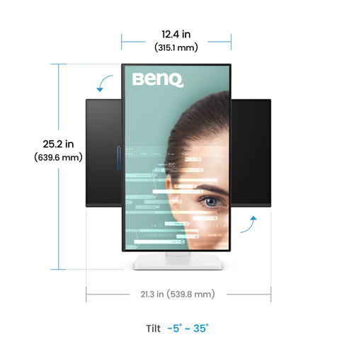 Monitor LED BenQ GW2490TC 609,6 mm (24,0") Class Full HD - 16:9 - 60,5 cm (23,8") Viewable - Tecnologia In-plane Switching