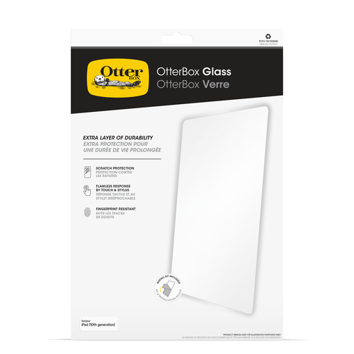 OtterBox 9H Protetor de ecrã para Apple iPad (10ª Geração) - Claro - Para LCD iPad (10ª Geração) - Resistente à Quebra, Re