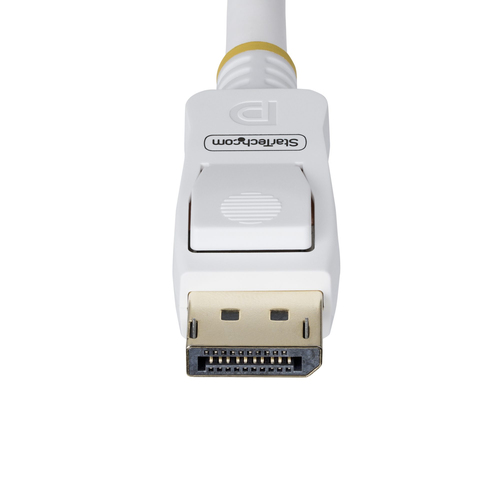 StarTech.com DP12-CABLE-6FTW. Kabellänge: 1,8 m, Anschluss 1: DisplayPort, Anschluss 2: DisplayPort. Kabeldurchmesser: 7,5