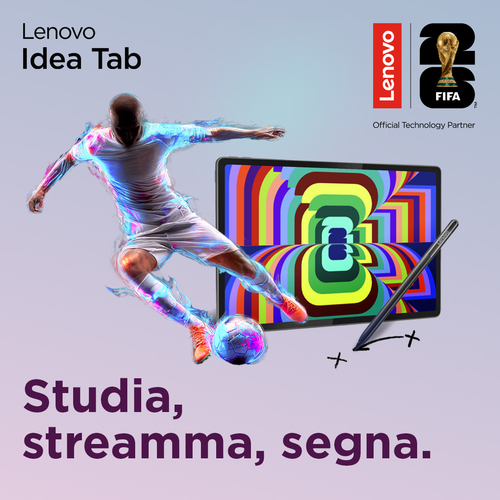 Lenovo Idea Tab Plus - Display 12.1" 2.5K (2560x1600) IPS 800nits 90Hz - CPU MediaTek Dimensity 6400 - RAM 8GB - Memoria 2