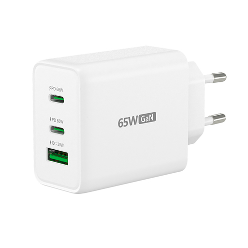 j5create JUP3365E-EN 65W GaN USB-C® 3-Port Charger. Charger type: Indoor, Power source type: AC, Charger compatibility: He