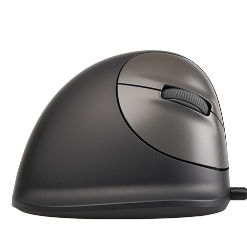 R-Go HE Break Maus - USB - Schwarz - PC, Mac - Kabel - 2400 dpi Auflösung - Klein Hand-/Handflächengröße - Rechtshändig