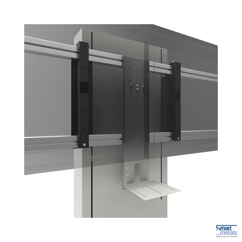 SmartMetals Regal - 2 kg Belastbarkeit - 711 mm Länge - Weiß - Höhenverstellbar