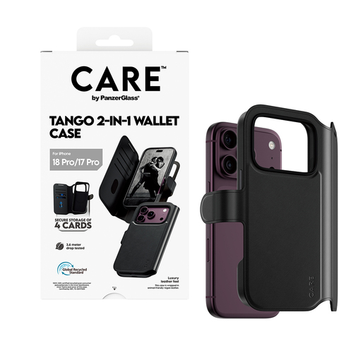 CARE Tango Tasche (Brieftasche) Apple iPhone 17 Pro Smartphone - Schwarz