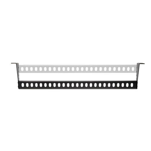 StarTech.com 12S-CABLE-LACING-BAR. Typ: Kabelabdeckleiste, Gehäusematerial: Stahl, Produktfarbe: Schwarz. Gewicht: 500 g
