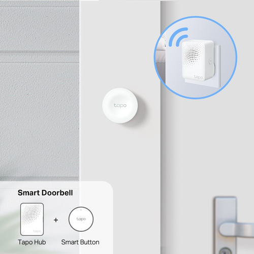 TP-Link Tapo Smart Button. Connectivity technology: Wireless, Product colour: White, Mounting type: Wall. Power source: Ba