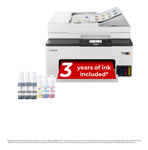 Canon MAXIFY GX2050 Wired & Wireless MegaTank Inkjet Multifunction Printer - Colour - Printer/Copier/Scanner/Fax/Cloud - 6