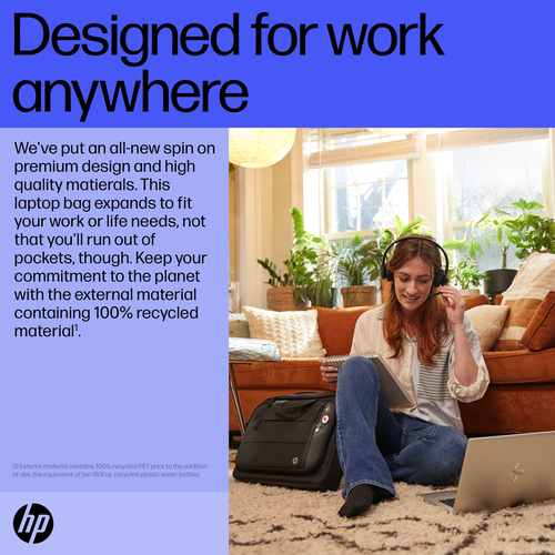 HP Renew Executive 16-inch Laptop Bag. Case type: Messenger case, Maximum screen size: 40.9 cm (16.1"). Weight: 860 g. Sur