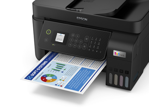 Epson ET-4800 Wireless EcoTank Inkjet Multifunction Printer - Colour - Copier/Fax/Printer/Scanner - 5760 x 1440 dpi Print 
