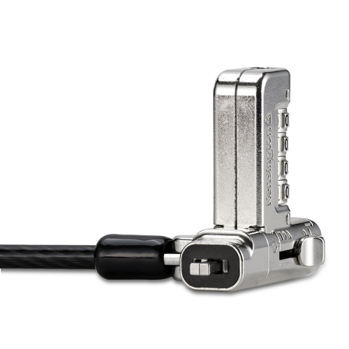 Kensington Universal Kabelschloss Für Notebook - 1,83 m Kabel - Zurücksetzbar - 4 Ziffern - Kombinationsschloss - Karbonst