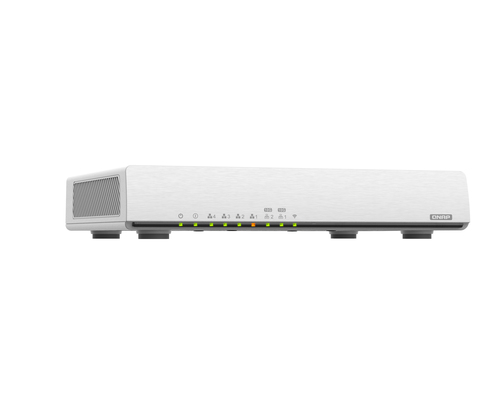 QNAP QHora-301W. Tipo de conexão WAN: RJ-45. Banda wi-fi: Dual-band (2,4 GHz / 5 GHz), Padrão Wi-Fi máximo: Wi-Fi 6 (802.1
