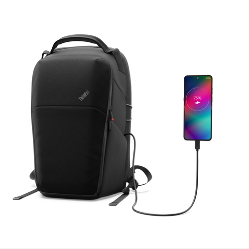 Lenovo Click-Go Tasche (Rucksack) für 40,6 cm (16 Zoll) Notebook - Schwarz, Dunkelgrau - Polyester Körper - Polyester, Sto