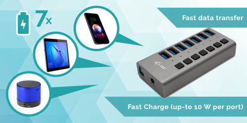 I-TEC USB 3.0 HUB 7 PORT 36 W I-TEC USB 3.0 HUB 7 PORT 36 W