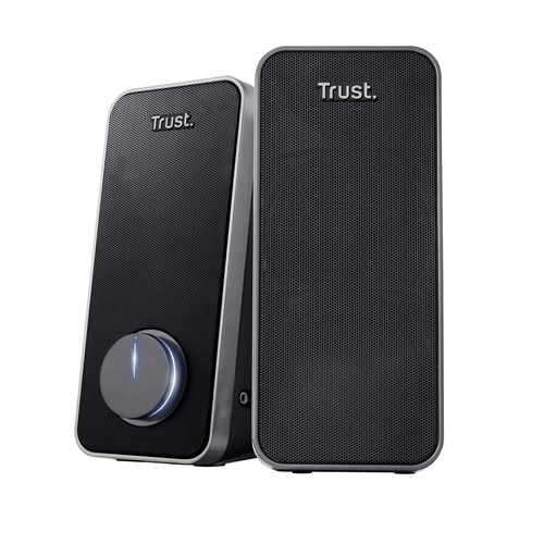 Trust 2.0 Lautsprechersystem - 14 W RMS - Schwarz - Tischmontierbar - Bücherregal - USB - 2