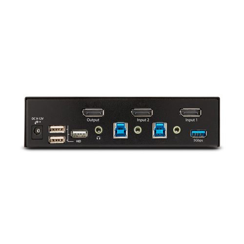 StarTech.com KVM Switchbox - TAA Compliant - 2 Computer(s) - 1 Local User(s) - 8K - 7680 x 4320 - 8 x USB - USB 2.0 - 3 x 
