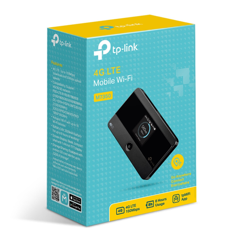 TP-Link M7350 Wi-Fi 4 IEEE 802.11n Mobilfunk Modem/Wireless Router - 4G - LTE 800, LTE 900, LTE 1800, LTE 2100, LTE 2600, 