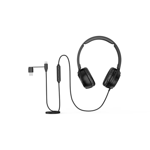 Kensington H950 EQ USB-C/USB-A On-Ear Headset. Package width: 165 mm, Package depth: 75 mm, Package height: 187 mm. Master