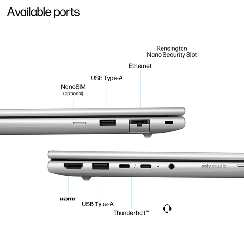HP EliteBook 6 G1i 35.6 cm (14") Notebook - WUXGA - Intel Core Ultra 5 225U - 16 GB - 512 GB SSD - Pike Silver Aluminum - 