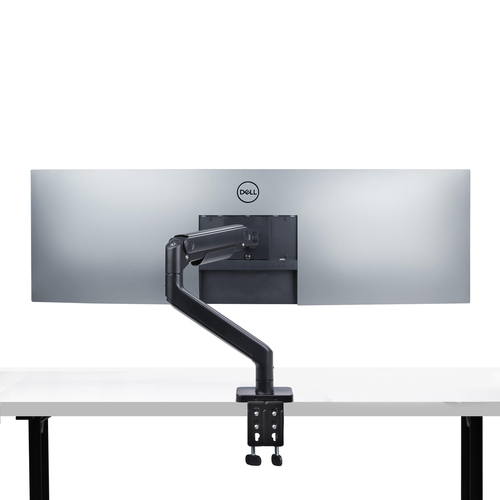 StarTech.com Monitor Desk Mount for up to 49in 32:9 Ultrawide Curved Screen, Mechanical Spring Arm, C-Clamp/Grommet, Max W