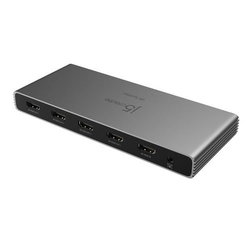 j5create JDSH814. Tipo de porta vídeo: HDMI, Saída de vídeo: 4x HDMI. Resolução Máxima: 7680 x 4320 pixels, Cor do produto