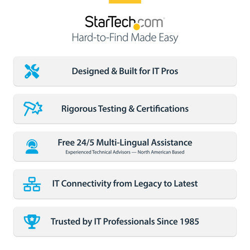 StarTech.com 4-Port Multi-Device USB-C Charger, 240W Total, Single Port 140W EPR, Screw Locking Ports, Ideal for Boardroom