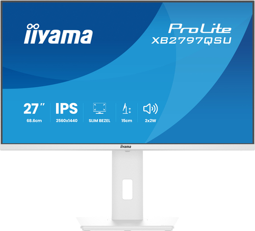 27IN WHITE IPS 4-SIDE SLIM BEZEL EYECOMFORT 2560X1440 15CM