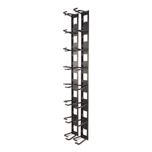 APC AR8442 Cable Organizer - Black - Cable Manager - 0U Rack Height