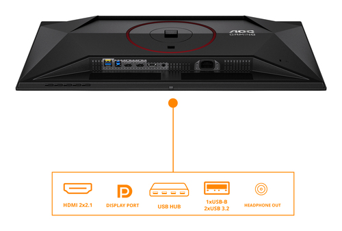 AOC G4 Q27G4SDR. Display diagonal: 67.3 cm (26.5"), Display resolution: 2560 x 1440 pixels, HD type: Quad HD, Display tech