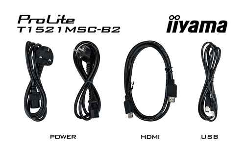 iiyama ProLite T1521MSC-B2 15 Zoll Klasse LCD-Touchscreen-Monitor - 4:3 Format - 8 ms Reaktionszeit - 38,1 cm (15 Zoll) Vi