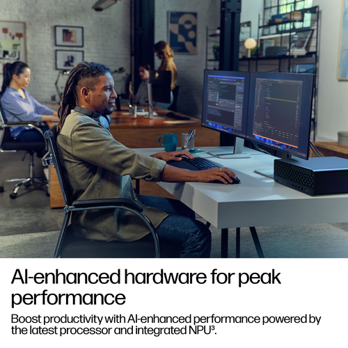 HP EliteDesk 8 G1i Desktop AI Computer - Intel Core Ultra 7 265 - vPro Technology - 16 GB - 1 TB SSD - Small Form Factor -