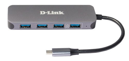D-Link USB Hub - USB 3.0 Type C - Portable - 5 Total USB Port(s) - 5 USB 3.0 Port(s) - Windows, Mac