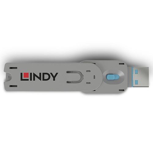 Lindy USB Type A Port Blocker Key, Blue. Product type: Port blocker key, Compatible ports/slots: USB Type-A, Product colou