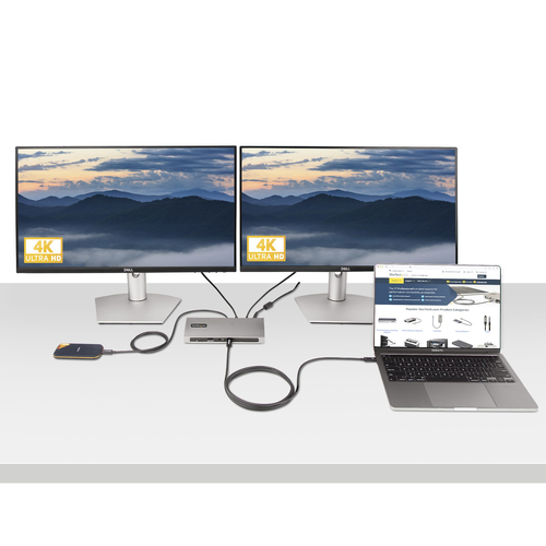 StarTech.com 2 m Aktives Thunderbolt 4 Kabel, 40 Gbit/s, 100W PD, 8K Display Kabel, kompatibel mit USB4, Thunderbolt 3, US