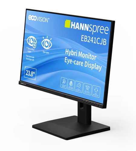 Hannspree Hybri Monitor EB241CJB. Display diagonal: 60.5 cm (23.8"), Display resolution: 1920 x 1080 pixels, HD type: Full