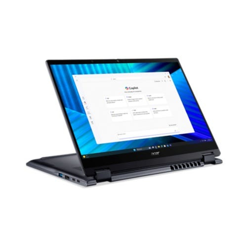 Acer TravelMate P4 Spin 14 TMP414RN-55-TCO Copilot+ PC 2 in 1 Notebook - WUXGA - Intel 225U - Blau - Intel Chip - Windows 